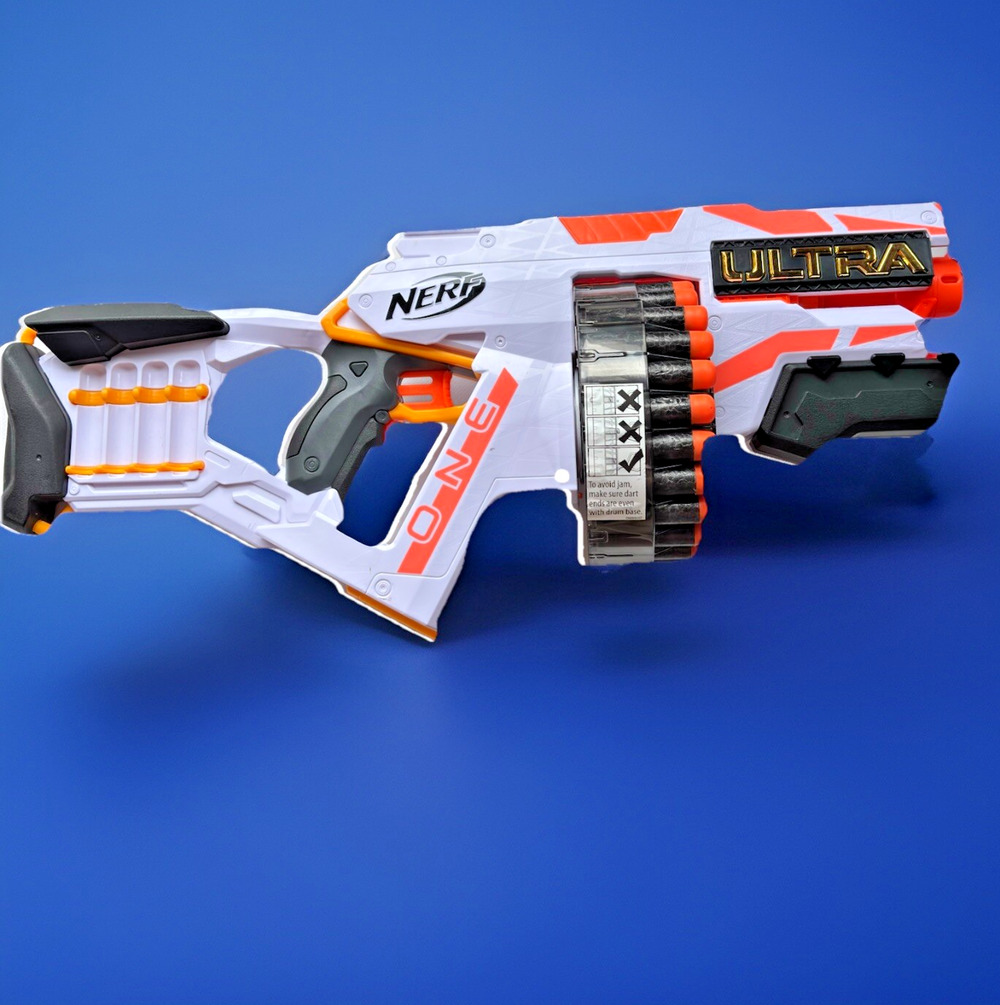 NERF Ultra One Motorized Blaster High Capacity Drum Tested & Working 21 Darts